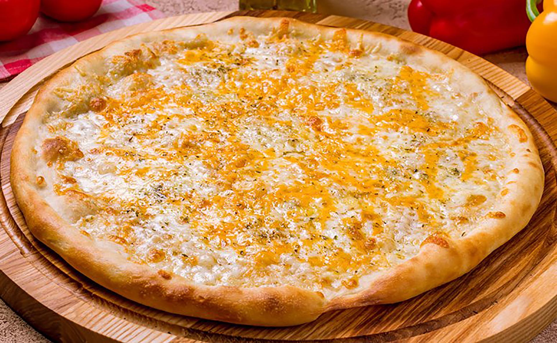 pizza de creme de queijo