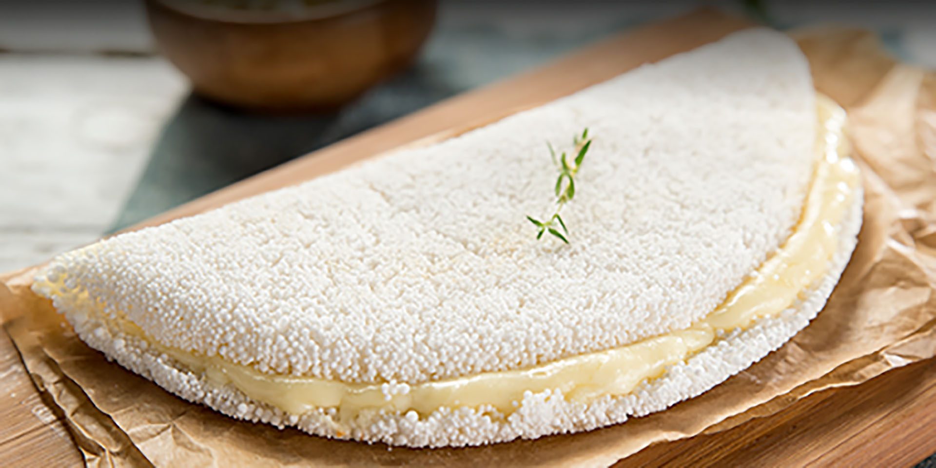 tapioca de queijo prepara o cartão