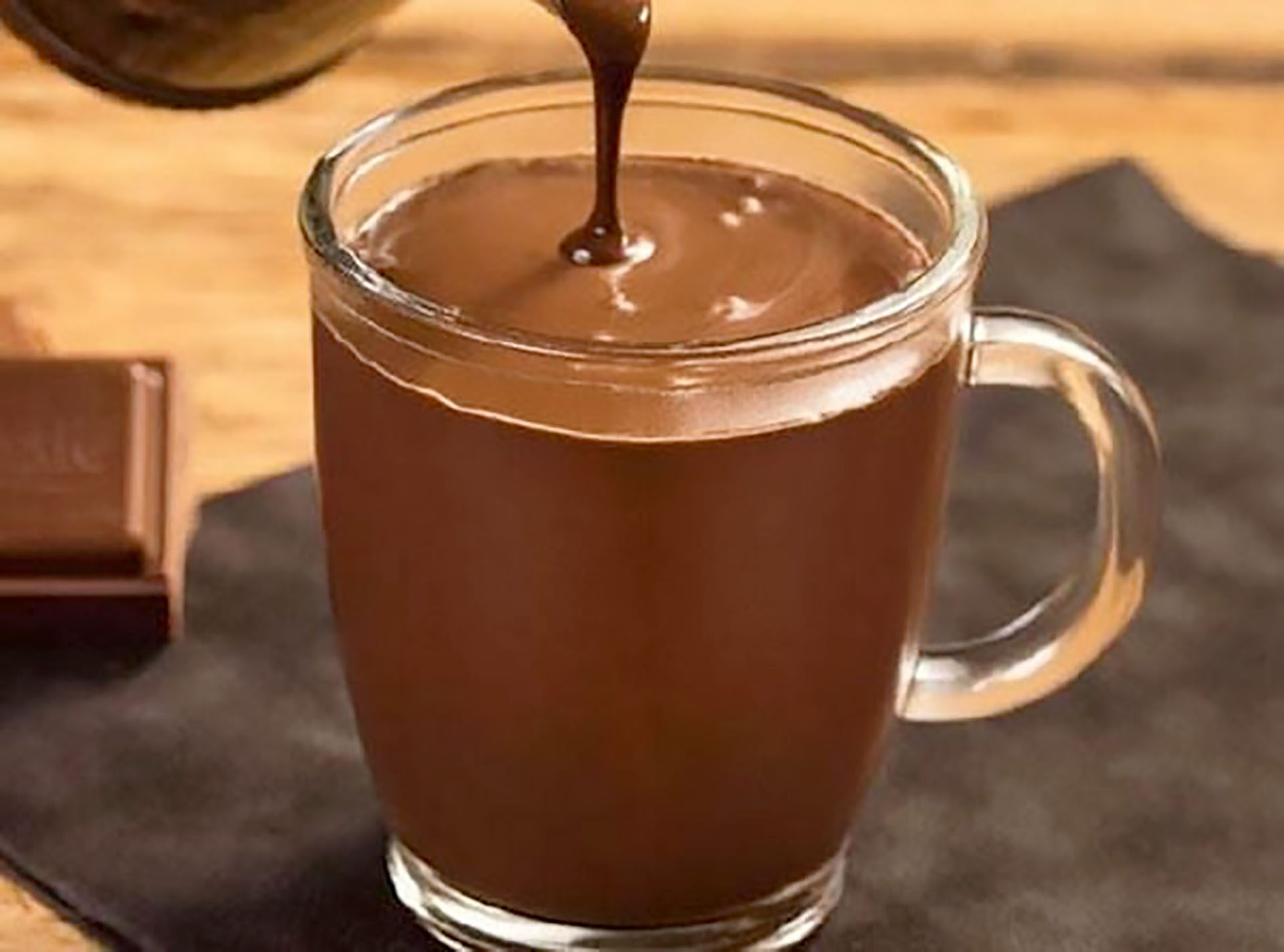 chocolate quente ao leite