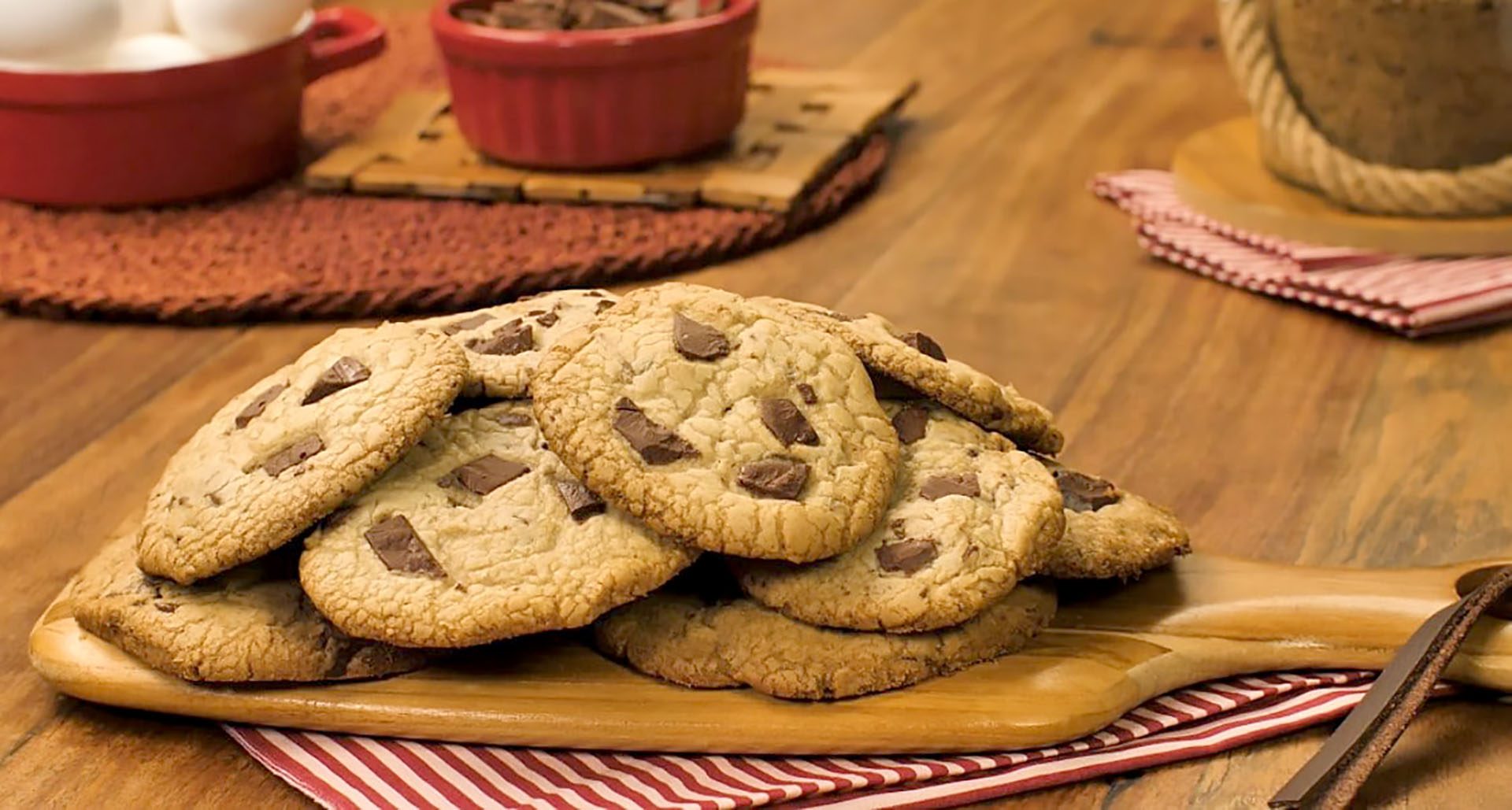 cookie americano prepara o cartão