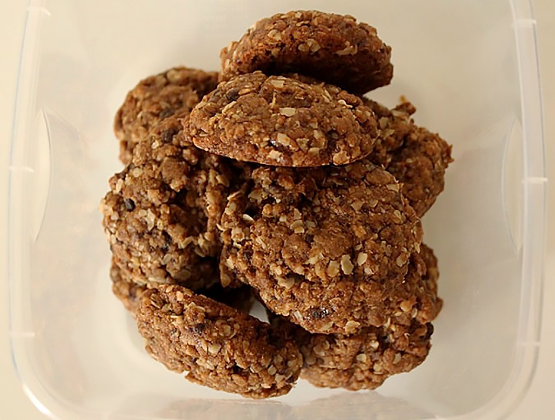 cookie de aveia e mel prepara o cartão