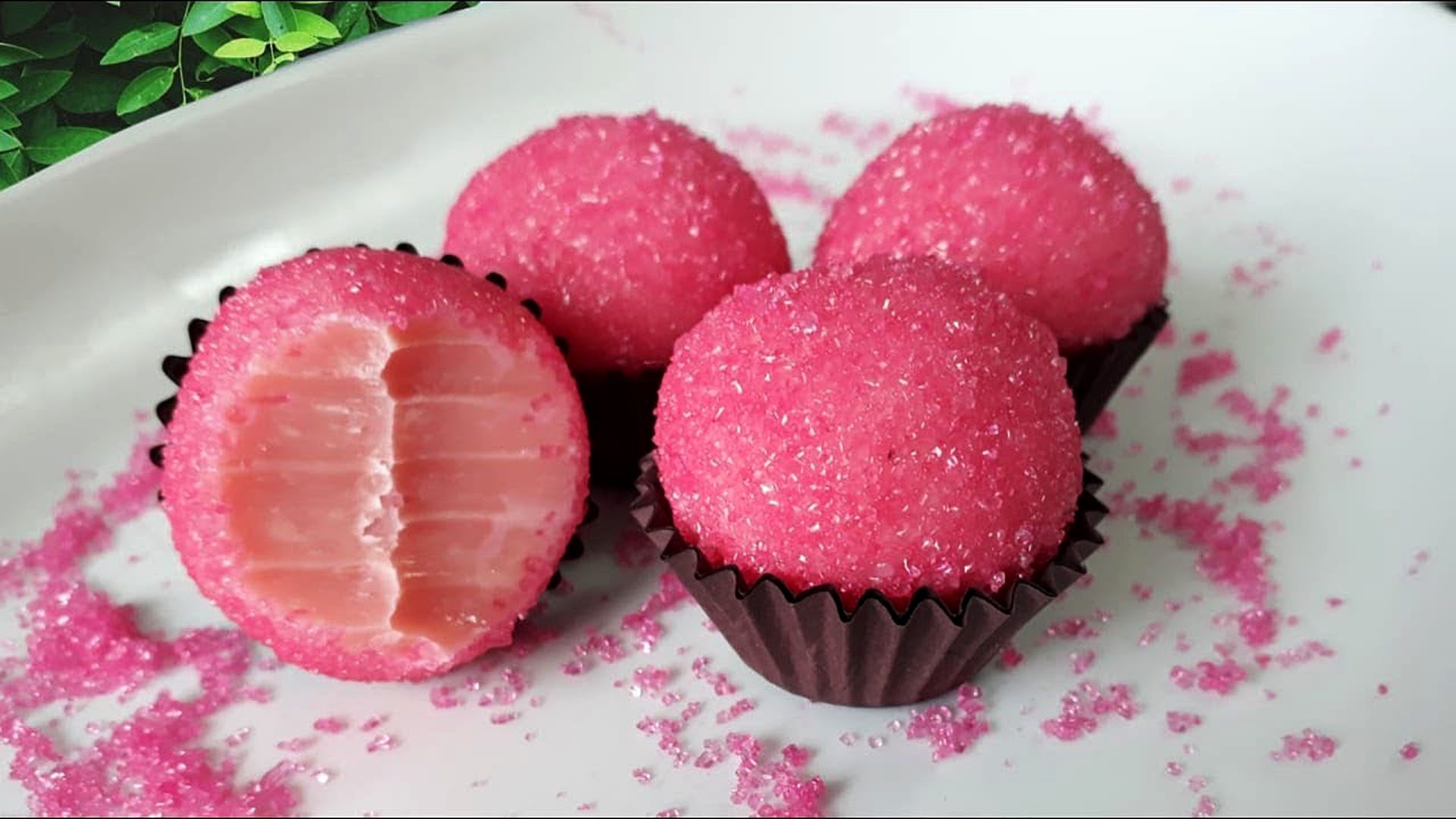 Brigadeiro MORANGO doces