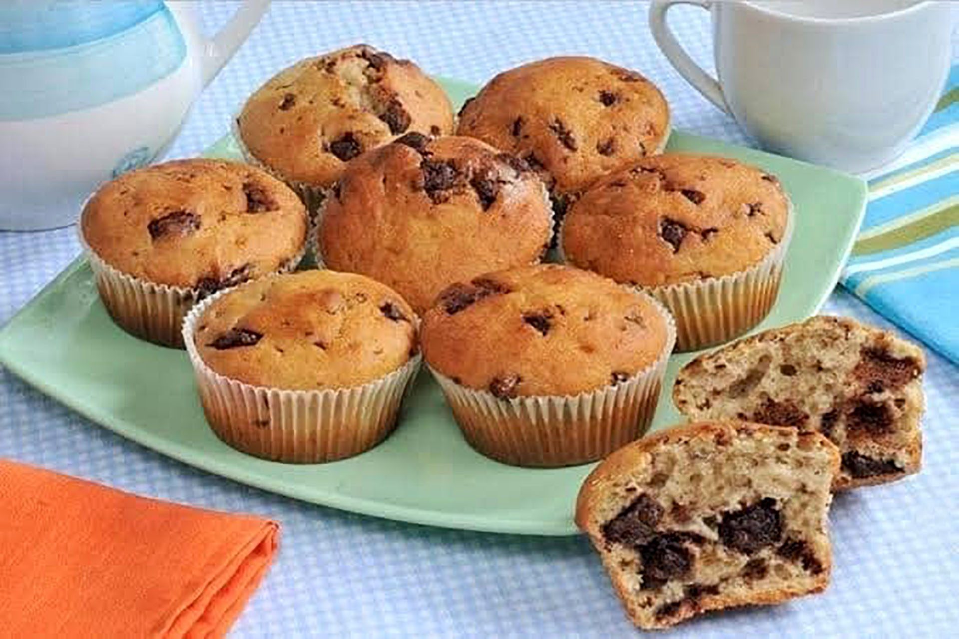 muffin de banana prepara o cartão