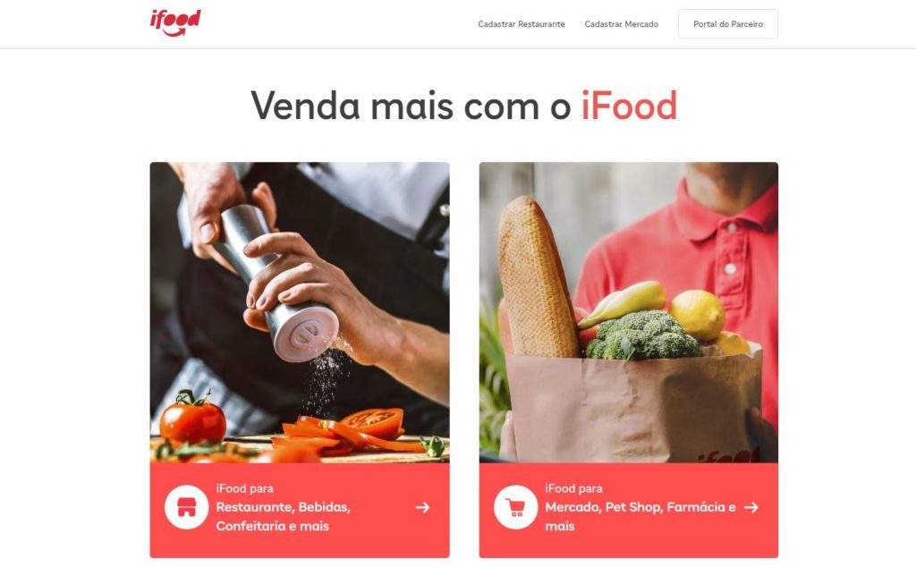 Portal parceiro iFood prepara o cartão de crédito