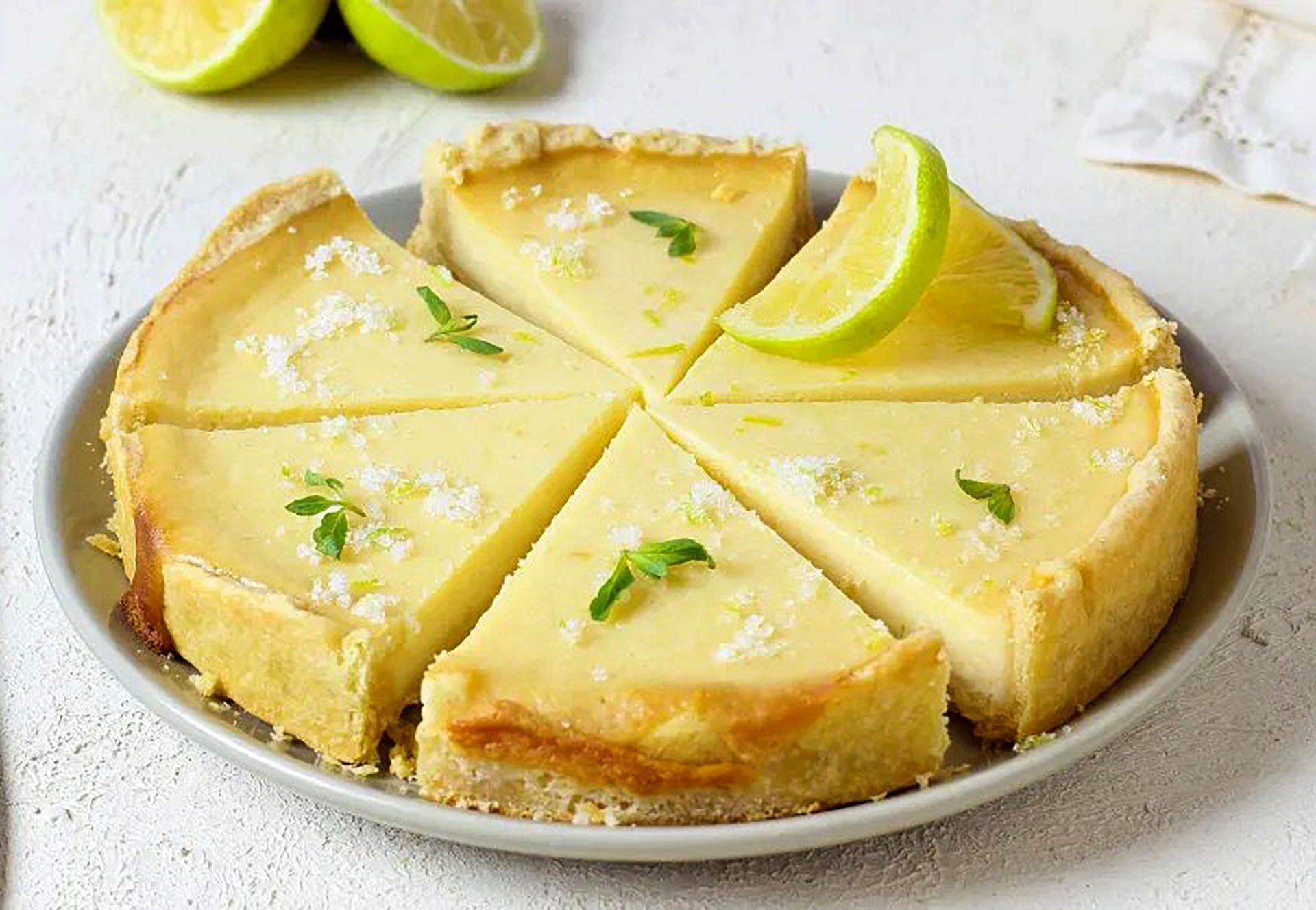 torta de limão simples prepara o cartão