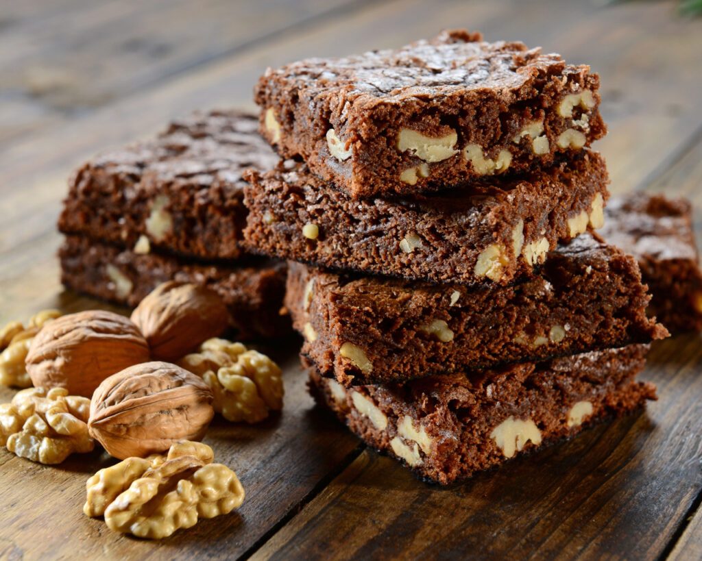 Brownie de Nozes prepara o cartão